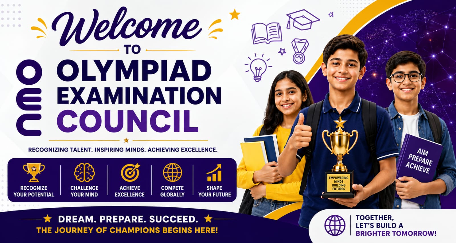 Welcome to Olympiad Examination Council banner